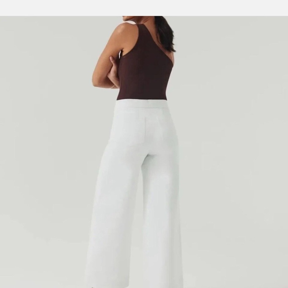 SPANX White Wide Leg Pants - Picture 2 of 8